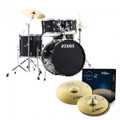 Tama Stagestar 20" Acoustic Drum Kit in Black Night Sparkle - ST52H5ZBNS (2).jpg