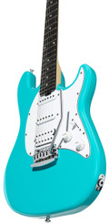 Sterling by Music Man Sub Cutlass CT20 HSS in Electric Blue with