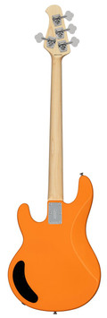 Sterling by Music Man Ray2 StingRay Bass Guitar in Sunrise Orange with Maple Neck - ST-RAY2-SRO-M1-REAR-FULL.jpg