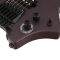 HILS NEXT HN3 Headless Electric Guitar in Satin Metallic Deep Purple - HN3SMDP-Uncovered-Pickups-Controls.jpg