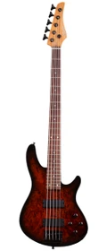 Schecter C-5 Standard Bass Guitar in Tobacco Burl - C-5 STANDARD TOBACCO BURL 3972 FLAT copy.jpg