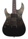 Schecter C-1 Left Handed Standard Electric Guitar in Black Fade Burst Burl - C-1 STANDARD BLACK FADE BURST BURL LH 3952 FLAT1-hero__96918.jpg