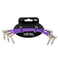 Ernie Ball 6IN Flex Patch Cable - Purple - 3-Pack - P06452.jpg