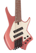 HILS NEXT HNB5 5-String Bass Guitar in Gloss Metallic Rosegold with Fanned Frets - HNB5G-NS-MRG  (1).jpg