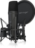 Behringer TM1 Dark Edition - Complete Recording Package with Large Diaphragm Condenser Microphone in Black - Image_BE_0504-ABJ_TM1-DARK-EDITION_Front_XL.jpg