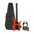 HILS NEXT HN5 Headless Electric Guitar Satin Orange Silent Practice Bundle - HN5S-NS-MCO-.jpg
