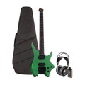 Hils HN5 Headless Guitar Satin Metallic Emerald Green Silent Bundle - HN5S-NS-MEG.jpg