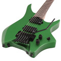 HILS NEXT HN5 Headless Electric Guitar Satin Green Silent Practice Bundle - HN5S-NS-MEG   (4).jpg