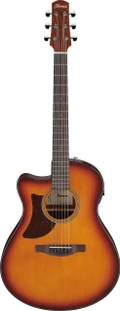 Ibanez AAM50LCE-OLB Left Handed Advanced Auditorium Electro Acoustic Guitar in Open Pore Light Brown Sunburst - AAM50LCE_OLB_2Y_01_A.jpg