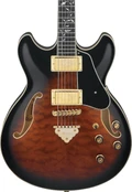 Ibanez AS93QMSP-DBS AS Series Quilted Maple Semi-Hollow Electric Guitar in Dark Brown Sunburst - AS93QMSP_DBS_5B_01_F.jpg