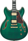 Ibanez AS93FM-TMG AS Series Flamed Maple Semi-Hollow Electric Guitar in Transparent Moss Green - AS93FM_TMG_5B_05_F.jpg