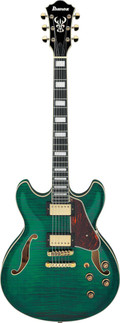 Ibanez AS93FM-TMG AS Series Flamed Maple Semi-Hollow Electric Guitar in Transparent Moss Green - AS93FM_TMG_5B_05_A.jpg