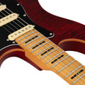 Sire Larry Carlton S7 FM New Gen Electric Guitar in See Through Red Satin Maple Neck - S7FMSTR-2 (8).jpg