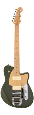 Reverend Charger 290 Bigsby Electric Guitar in Army Green - CH290-ARGN 2.jpg