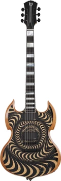 Wylde Audio Barbarian Rawtop Electric Guitar in Psychic Bullseye - SCH-GTR-4525.jpg