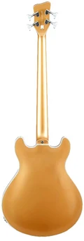 Warwick RockBass Guitar Star Bass Guitar Maple 4 in Metallic Gold  - warwick rockbass star bass gold 4 string back.jpg
