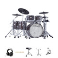 Roland VAD716-GE VAD Drum Kit Bundle Package - VAD716-GE-single-pedal-bundle.jpg