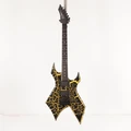 BC Rich Warlock Legacy with Kahler Trem Electric Guitar in Yellow Crackle - WARLEGACYNKYC (3).jpg
