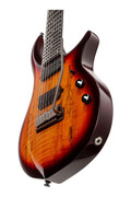 Sterling by Music Man Majesty MAJ270X 7-String Electric Guitar in Spalted Maple Blood Orange Burst  - MAJ270XSM-BOB-RIGHT-LOWER-BOUT_compressed.jpg