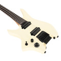 HILS NEXT HN3 Left Handed Headless Electric Guitar in Satin Ivory - HN3LSIV-Uncovered-Pickups-Angle.jpg