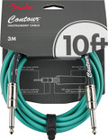 Fender Contour 10' Cable in Lake Sherwood Green - 0990571146_fen_acc_frt_1_nr.jpg
