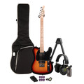 EastCoast T2 Dual Humbucker Electric Guitar Silent Bundle in Three Tone Sunburst with Headphone Amp & Accessories - _BUN-EC-T2-SB-SIL.jpg