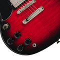 Epiphone Inspired by Gibson SG Tribute Plus Left Handed Electric Guitar in Cherry Burst - E1SGTPCBNH1L-Knobs.jpg