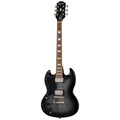 Epiphone Inspired by Gibson SG Tribute Plus Left Handed Electric Guitar in Ebony Burst - E1SGTPEBBNH1L-Front.jpg