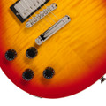 Epiphone Inspired by Gibson Les Paul Tribute Plus Left Handed Electric Guitar in Heritage Cherry Sunburst - E1LPTPHCSNH1L-Knobs.jpg