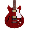 Second Hand Harmony Comet Semi-Hollow Electric Guitar in Trans Red 449 - SH-241-5449 (2).jpg