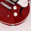 Second Hand Harmony Comet Semi-Hollow Electric Guitar in Trans Red 449 - SH-241-5449 (11).jpg
