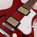 Second Hand Harmony Comet Semi-Hollow Electric Guitar in Trans Red 449 - SH-241-5449 (10).jpg