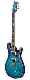 PRS SE Custom 24-08 Quilt Electric Guitar in Lake Blue (2026) - SE Custom 24-08 Quilt Lake Blue_3quarters.jpg