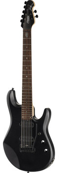 Sterling by Music Man JP70 John Petrucci Signature 7-String Electric Guitar in Stealth Black - JP70NBSBK-Angle.jpg