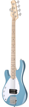 Sterling by Music Man SUB StingRay 5 RAY5 Left Handed 5-String Bass Guitar in Chopper Blue - RAY5LHCHBM1-Angle.jpg