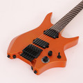 B Stock : Hils HN3 Headless Guitar in Satin Metallic Coral Orange 0 Finish crack by nck-heel join 002 - B-HN3SMCO-0002 (8).jpg
