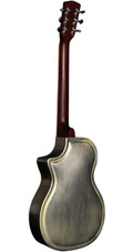 Johnson JR-994E-RN Brass Body Single Cone Resonator Guitar in Relic Nickel - JR-994E-RN-Back.jpg