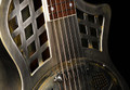 Johnson JR-994E-RN Brass Body Single Cone Resonator Guitar in Relic Nickel - JR-994E-RN-Detail.jpg