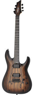 Schecter C-1 Pale Moon Electric Guitar in Natural Satin Black Burst - SCH-GTR-692-Angle.jpg