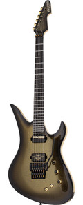 Schecter Avenger FR-S 50th Anniversary Electric Guitar in Gold Burst - SCH-GTR-4138-Angle.jpg