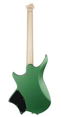 HILS HNS1 S-Style Headless Electric Guitar in Satin Emerald Green - HNS1MS-MEG-Back.jpg