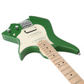 HILS HNS1 S-Style Headless Electric Guitar in Satin Emerald Green - HNS1MS-MEG-Photo-Angle-2.jpg