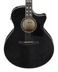 Ibanez AE170-TBK Electro-Acoustic Guitar in Transparent Black High Gloss - AE170_TBK_1P_02_F.jpg
