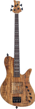 Sire F10 Dx 4 Bass Guitar in Natural Spalted Maple Top - F10LX4SLAPTEDTOPFINGERREST.jpg
