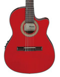 Ibanez GA35TCE-SRR Classical Nylon String Electro Acoustic Guitar in Sapphire Red High Gloss - GA35TCE_SRR_5B_10_F.jpg