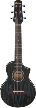 Ibanez EWP16EWB-GAO Piccolo Electro Acoustic Guitar in Galaxy Aqua Open Pore - EWP16EWB_GAO_2Y_01_A.jpg
