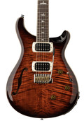 PRS SE Custom 24 Semi-Hollow Piezo Electric Guitar in Orange Tiger Smokeburst (2026) - SE Custom 24 Semi-Hollow Piezo Orange Tiger Smokeburst cropped.jpg
