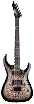 ESP LTD MH-400HT QM Electric Guitar in See Thru Black Sunburst - MH-400HT_STBLKSB_FRONT_compressed.jpg