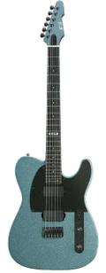 ESP E II T-6 Electric Guitar in Ice Blue Sparkle Satin - 10024219-Front.jpg