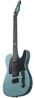 ESP E II T-6 Electric Guitar in Ice Blue Sparkle Satin - 10024219-Angle.jpg